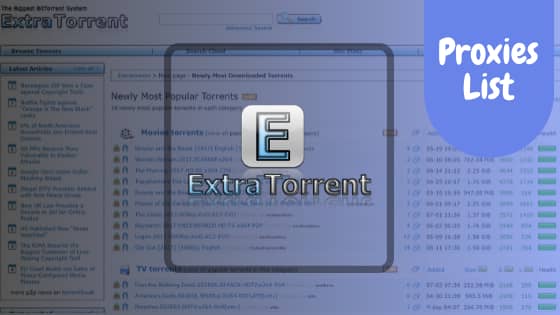 Extratorrent proxy list extratorrents unblock website mirror proxy