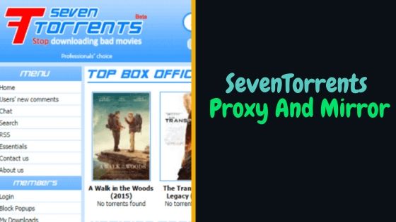 SevenTorrents Proxy Unblock Mirror List Alternatives websites