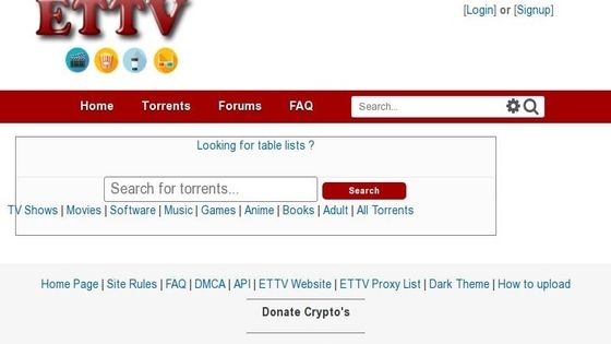 ETTV Proxy unblock mirror proxies list and ETTV Alternatives torrent proxy mirror list